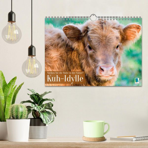Produktbild: Kuh-Idylle: Suchen Sie die Ruhe in der Natur? (Wandkalender 2026 DIN A4 quer), CALVENDO Monatskalender