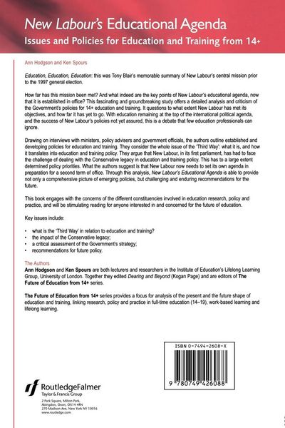 Produktbild: New Labour's New Educational Agenda