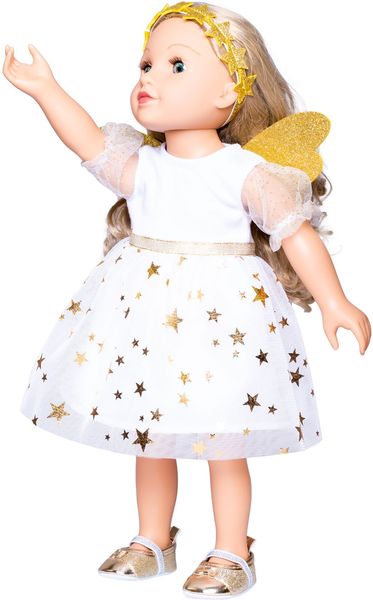 Produktbild: Heless - Puppen-Kleid Schutzengel mit Sternen-Haarband, Gr. 28-35 cm