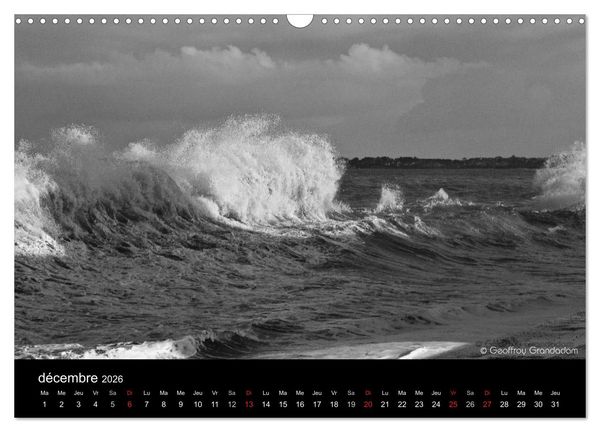 Produktbild: GRANDES MAR&Eacute;ES &Agrave; SAINT-MALO (Calendrier mural 2026 DIN A3 vertical), CALVENDO calendrier mensuel