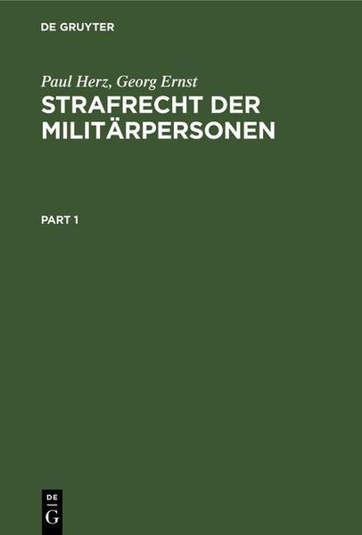 Produktbild: Strafrecht der Milit&auml;rpersonen