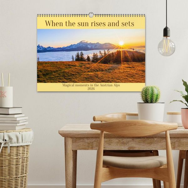 Produktbild: When the sun rises and sets (Wall Calendar 2026 DIN A3 landscape), CALVENDO 12 Month Wall Calendar
