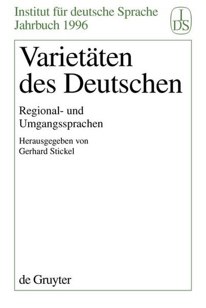 Produktbild: Variet&auml;ten des Deutschen