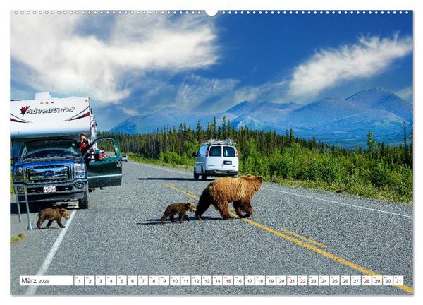 Produktbild: KANADA - Die B&auml;ren der Rocky Mountains (hochwertiger Premium Wandkalender 2026 DIN A2 quer), Kunstdruck in Hochglanz
