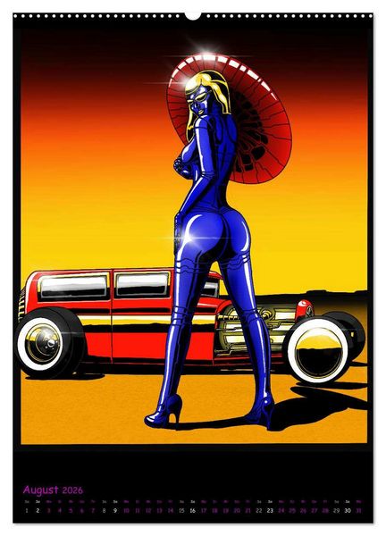 Produktbild: CYBER PINUPS (Wandkalender 2026 DIN A2 hoch), CALVENDO Monatskalender