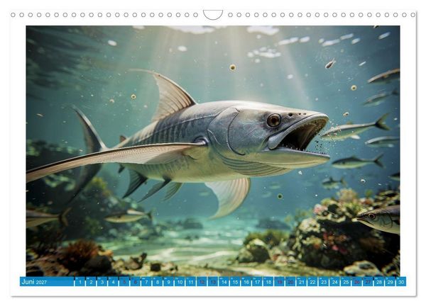 Produktbild: Knochen - und Mondfische (Wandkalender 2027 DIN A3 quer), CALVENDO Monatskalender