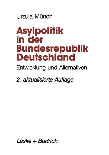 Produktbild: Asylpolitik in der Bundesrepublik Deutschland
