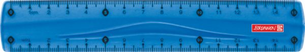 Produktbild: Brunnen Lineal 15cm azur