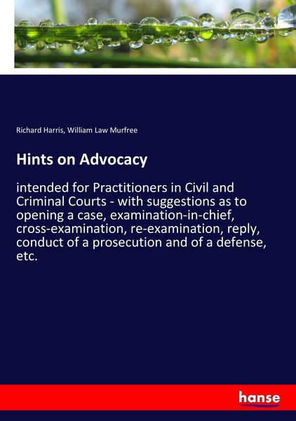 Produktbild: Hints on Advocacy