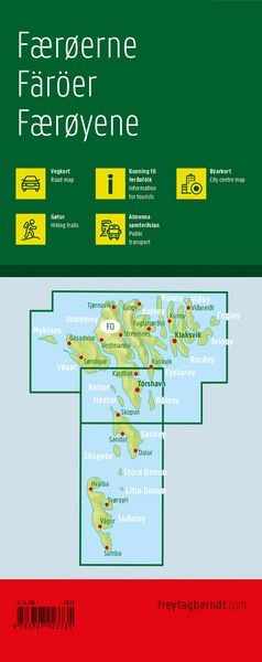Produktbild: Freytag & berndt Stra&szlig;enkarte F&auml;r&ouml;er / F&oslash;royar 1:90.000