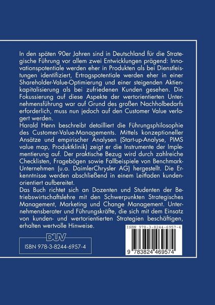 Produktbild: Customer-Value-Implementierung