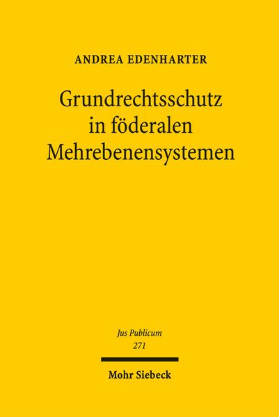 Produktbild: Grundrechtsschutz in f&ouml;deralen Mehrebenensystemen
