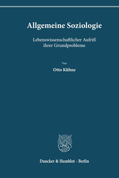 Produktbild: Allgemeine Soziologie.