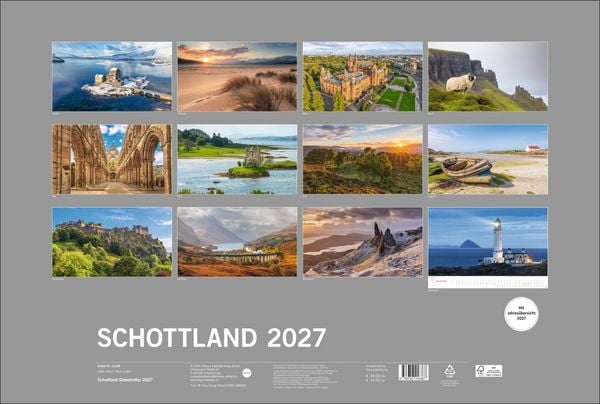 Produktbild: Schottland Globetrotter Kalender 2027 - Von wilden K&uuml;sten, Seen und Bergen