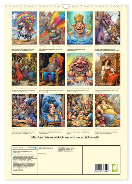 Produktbild: M&auml;rchen. Wie es wirklich war und nie erz&auml;hlt wurde! (Wandkalender 2026 DIN A3 hoch), CALVENDO Monatskalender