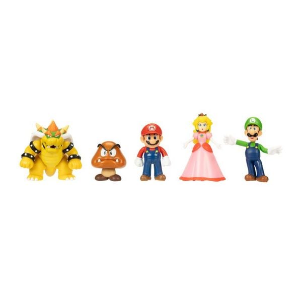 Produktbild: Nintendo Super Mario Deluxe Spielset - Bowser&acute;Schiff - inkl. 5 Figuren 6,5 cm & 4 Zubeh&ouml;r
