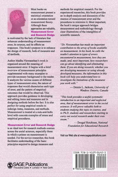 Produktbild: Measurement Error and Research Design
