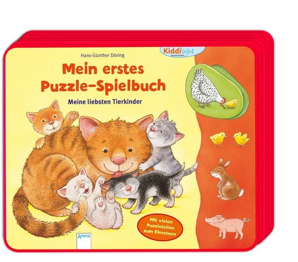 Mein erstes Puzzle-Spielbuch. Meine liebsten Tierkinder, Gebundene Ausgabe von Hans-Günther Döring, Arena