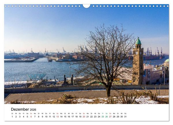 Produktbild: Gr&uuml;nes Hamburg (Wandkalender 2026 DIN A3 quer), CALVENDO Monatskalender
