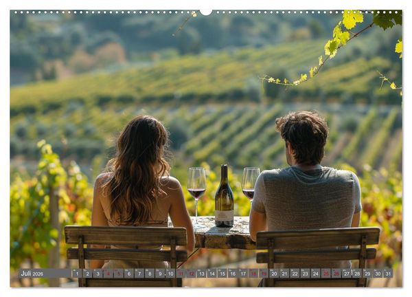 Produktbild: Wein begeistert (Wandkalender 2026 DIN A2 quer), CALVENDO Monatskalender