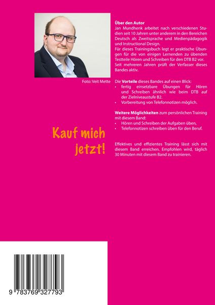 Produktbild: Fit werden f&uuml;r DTB B2: H&ouml;ren und Schreiben