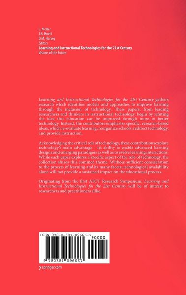 Produktbild: Learning and Instructional Technologies for the 21st Century