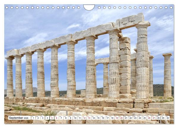 Produktbild: Ancient Greece and Architecture (Wall Calendar 2026 DIN A4 landscape), CALVENDO 12 Month Wall Calendar
