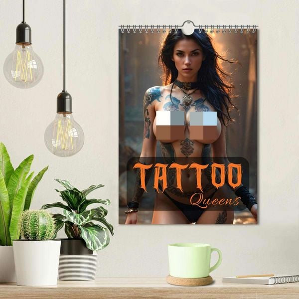 Produktbild: Tattoo Queens (Wandkalender 2026 DIN A4 hoch), CALVENDO Monatskalender