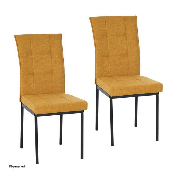 Produktbild: HTI-Living HTI-Living Stuhl Matthew Gelb 2er-Set HTI-Living Stuhl Matthew Gelb 2er-Set