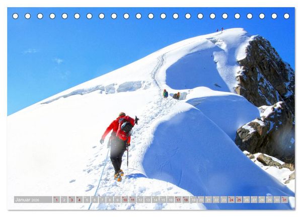 Produktbild: Schweizer Berggipfel (Tischkalender 2026 DIN A5 quer), CALVENDO Monatskalender
