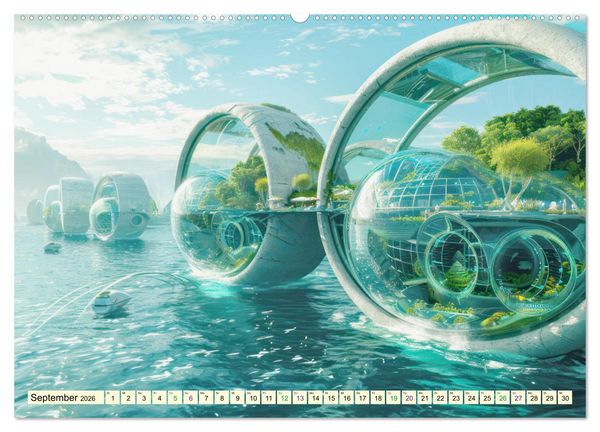 Produktbild: Science-Fiction Wasserwelten (hochwertiger Premium Wandkalender 2026 DIN A2 quer), Kunstdruck in Hochglanz