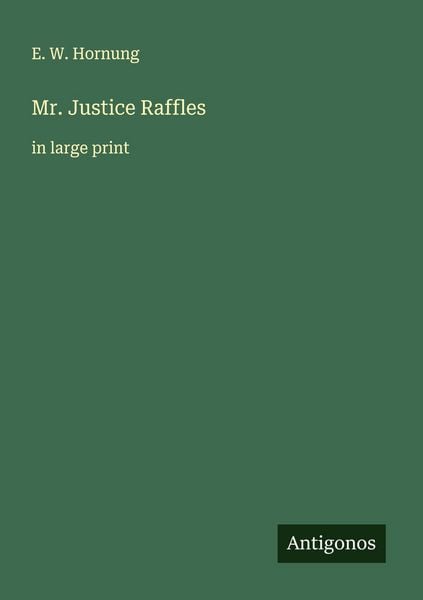 Produktbild: Mr. Justice Raffles