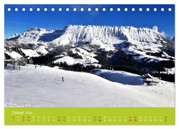 Produktbild: Majest&auml;tische Alpen (Tischkalender 2026 DIN A5 quer), CALVENDO Monatskalender