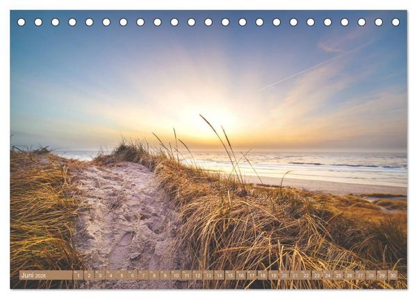 Produktbild: Jutland - D&auml;nemarks Nordseek&uuml;ste (Tischkalender 2026 DIN A5 quer), CALVENDO Monatskalender
