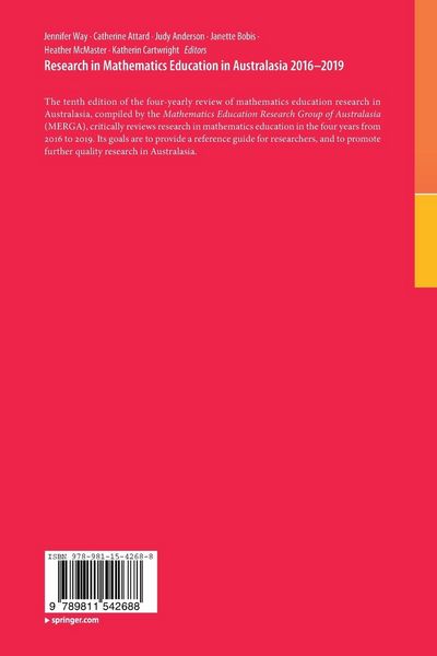 Produktbild: Research in Mathematics Education in Australasia 2016&ndash;2019