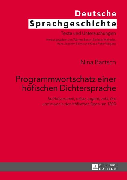 Produktbild: Programmwortschatz einer h&ouml;fischen Dichtersprache