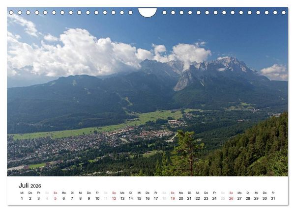 Produktbild: Zugspitz-Impressionen (Wandkalender 2026 DIN A4 quer), CALVENDO Monatskalender