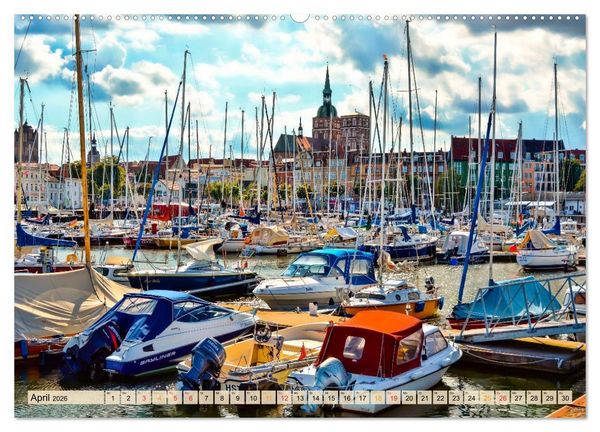 Produktbild: Sch&ouml;ne H&auml;fen in Deutschland von Greetsiel bis Lindau (Wandkalender 2026 DIN A2 quer), CALVENDO Monatskalender