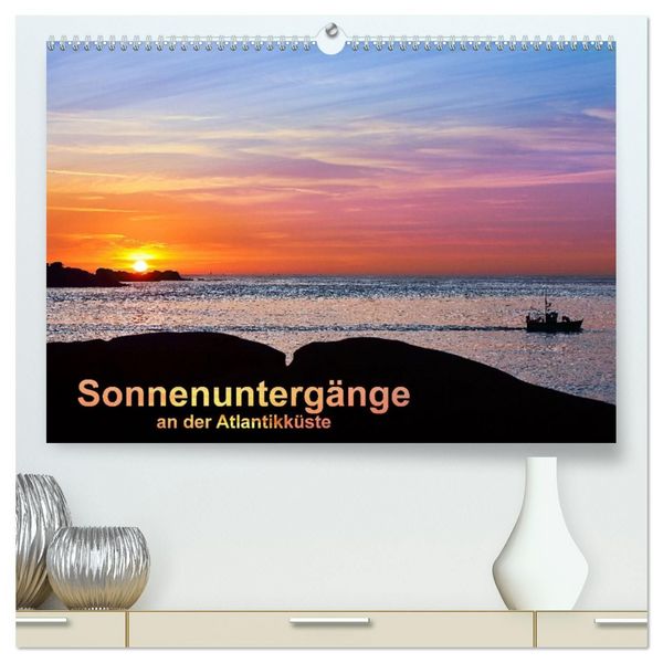 Produktbild: Sonnenunterg&auml;nge an der Atlantikk&uuml;ste (hochwertiger Premium Wandkalender 2027 DIN A2 quer), Kunstdruck in Hochglanz