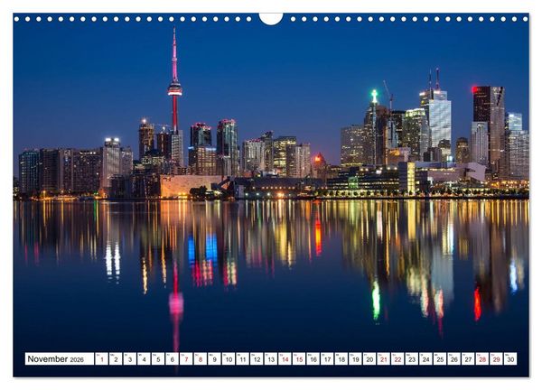 Produktbild: Skylines der sch&ouml;nsten Metropolen weltweit (Wandkalender 2026 DIN A3 quer), CALVENDO Monatskalender
