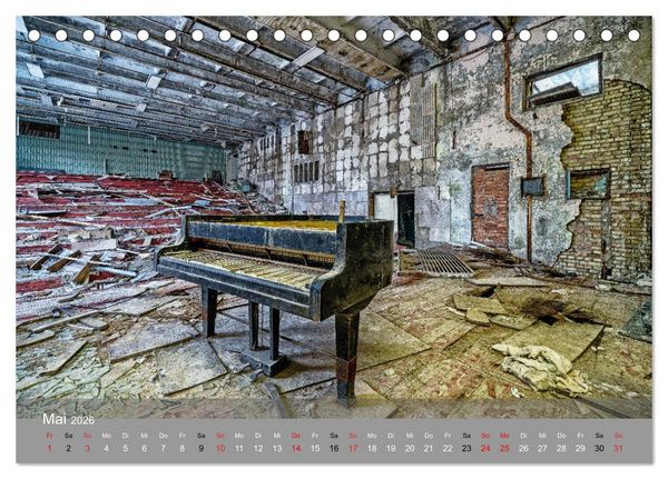 Produktbild: Tschernobyl - In der Sperrzone (Tischkalender 2026 DIN A5 quer), CALVENDO Monatskalender