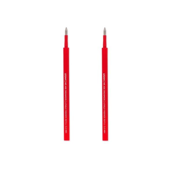 Produktbild: Legami 2 Set mit 2 Ersatzpatronen f&uuml;r Gelstift - Lovely Friends - Rot
