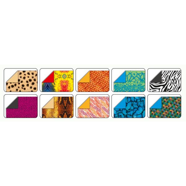 Produktbild: Folia  Faltbl&auml;tter WILDLIFE 80g/m&sup2;, 15x15cm, 50 Blatt, 10 Motive sortiert