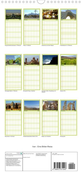 Produktbild: Familienplaner Iran - Eine Bilder-Reise (Wandkalender 2022 , 21 cm x 45 cm, hoch)