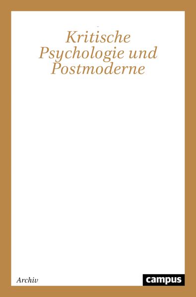 Produktbild: Kritische Psychologie und Postmoderne