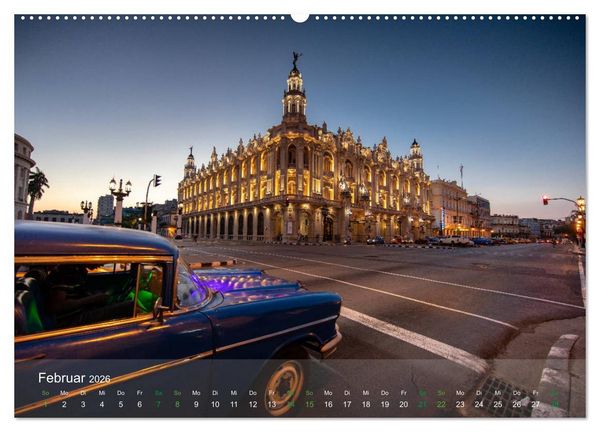 Produktbild: KUBA - Eine Zeitreise (Wandkalender 2026 DIN A2 quer), CALVENDO Monatskalender