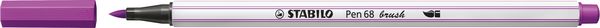 Produktbild: STABILO Premium-Filzstift mit Pinselspitze f&uuml;r variable Strichst&auml;rken -   Pen 68 brush - Einzelstift - lila