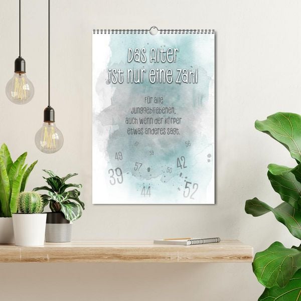Produktbild: Das Alter ist nur eine Zahl (Wandkalender 2026 DIN A3 hoch), CALVENDO Monatskalender