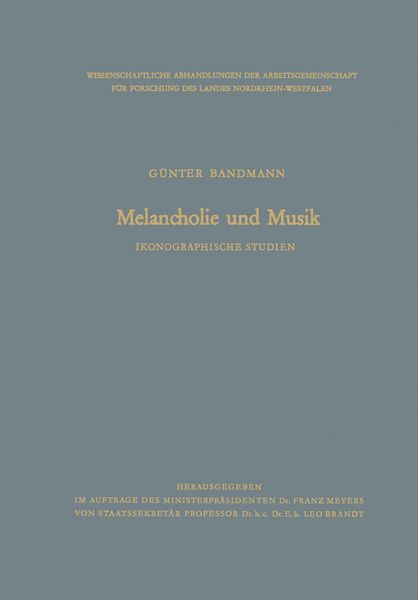 Produktbild: Melancholie und Musik