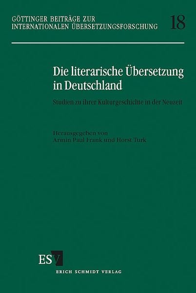 Produktbild: Die literarische &Uuml;bersetzung in Deutschland